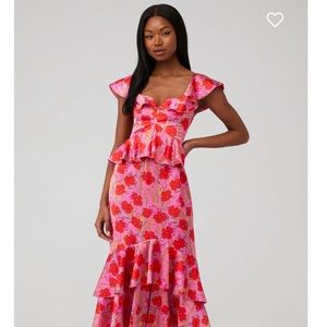 Show me your mumu ruffle reese dress
